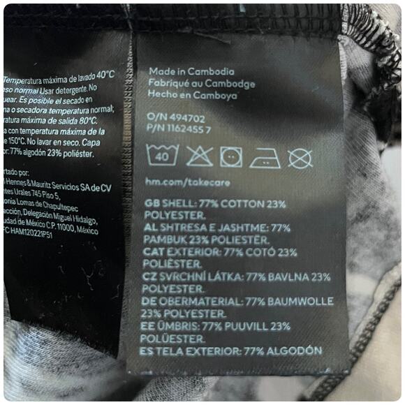 H&M Men’s Regular Fit Peanuts Snoop Print Terry Polo Shirt Size XS - Picture 9 of 10